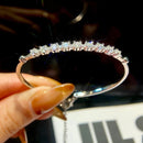 GRA-zertifiziertes Moissanit-Diamantarmband für Damen aus echtem 925er Silber