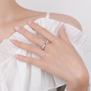 1,5 ct D-Farbe-Moissanit-Ring für Männer und Frauen