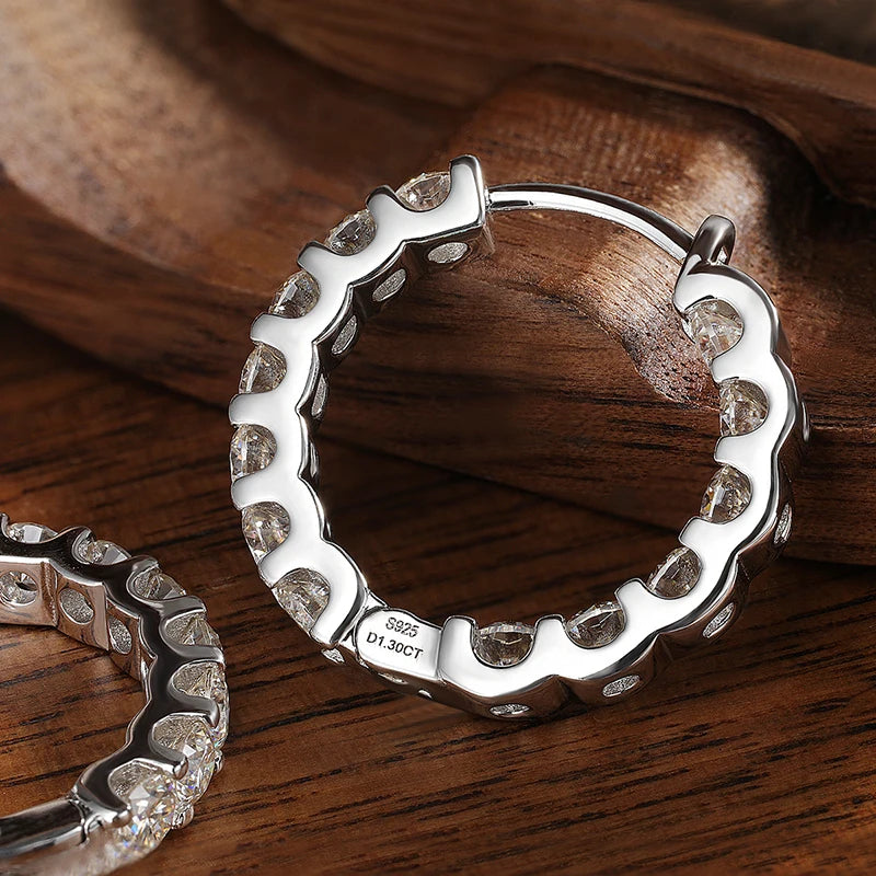 2,6 ct D-Farbe-Moissanit-Ohrringe für Damen