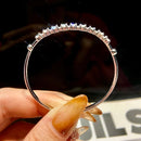 GRA-zertifiziertes Moissanit-Diamantarmband für Damen aus echtem 925er Silber