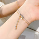 Solitär-Moissanit-Armband für Damen, Marquise-Herz im Birnenschliff