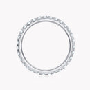 2 mm Moissanit-Ewigkeits-Ehering für Frauen