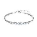 GRA-zertifiziertes Moissanit-Diamantarmband für Damen aus echtem 925er Silber