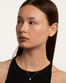 18 Karat vergoldete A–Z-Buchstaben-Anhänger-Halskette aus 925er Silber