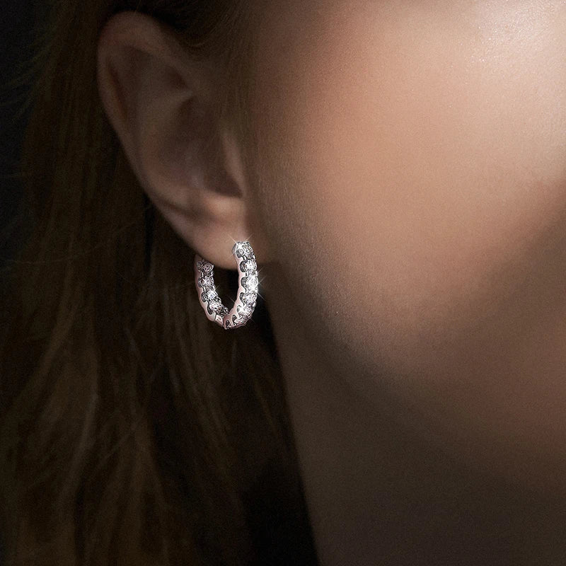 2,6 ct D-Farbe-Moissanit-Ohrringe für Damen