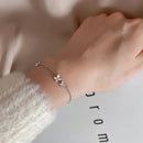 Schmetterlings-Blumen-Armband für Damen, S925-Silber, verstellbar