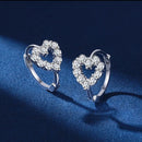 18K vergoldete Moissanit-Creolen aus 925er Silber