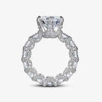 Luxusring aus 925er Sterlingsilber und 18 Karat Gold