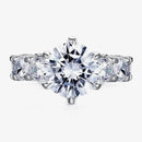 Luxusring aus 925er Sterlingsilber und 18 Karat Gold