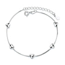 Schmetterlings-Blumen-Armband für Damen, S925-Silber, verstellbar