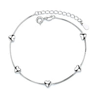 Schmetterlings-Blumen-Armband für Damen, S925-Silber, verstellbar