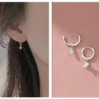 Zirkon-Armband mit vierblättriger Blume für Damen, Gold, Edelstahl